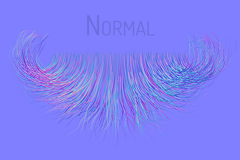 haircard normal map